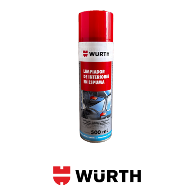 limpiador interiores en espuma würth